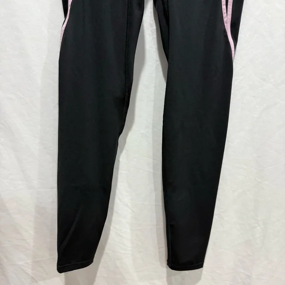 Savage X Fenty Leggings S Black Pink Contrast Stitch High Waist Athleisure Yoga - Picture 5 of 11